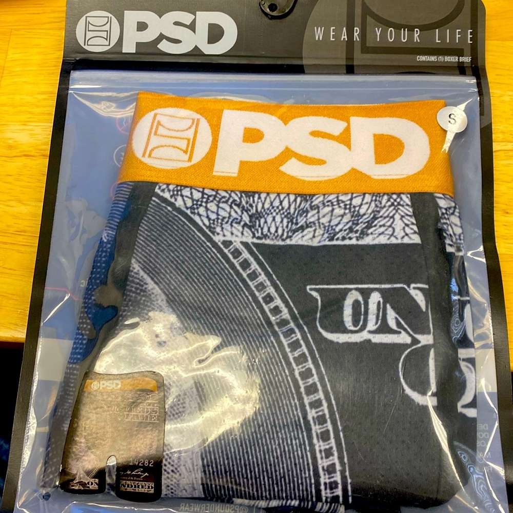 PSD underwear brand new. Inverted Benjamin style. Size small